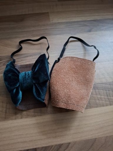 Genuine Two‑Tone Leather–Suede Sole Bow Style Two Tone Leather-Suede Soles